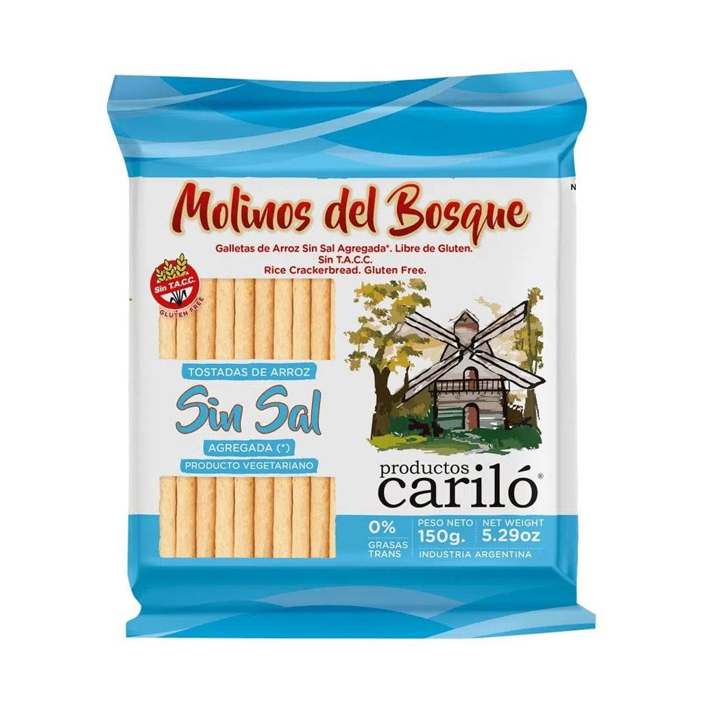 Galleta De Arroz Molinos Del Bosque Sin Sal 150gr x 18u
