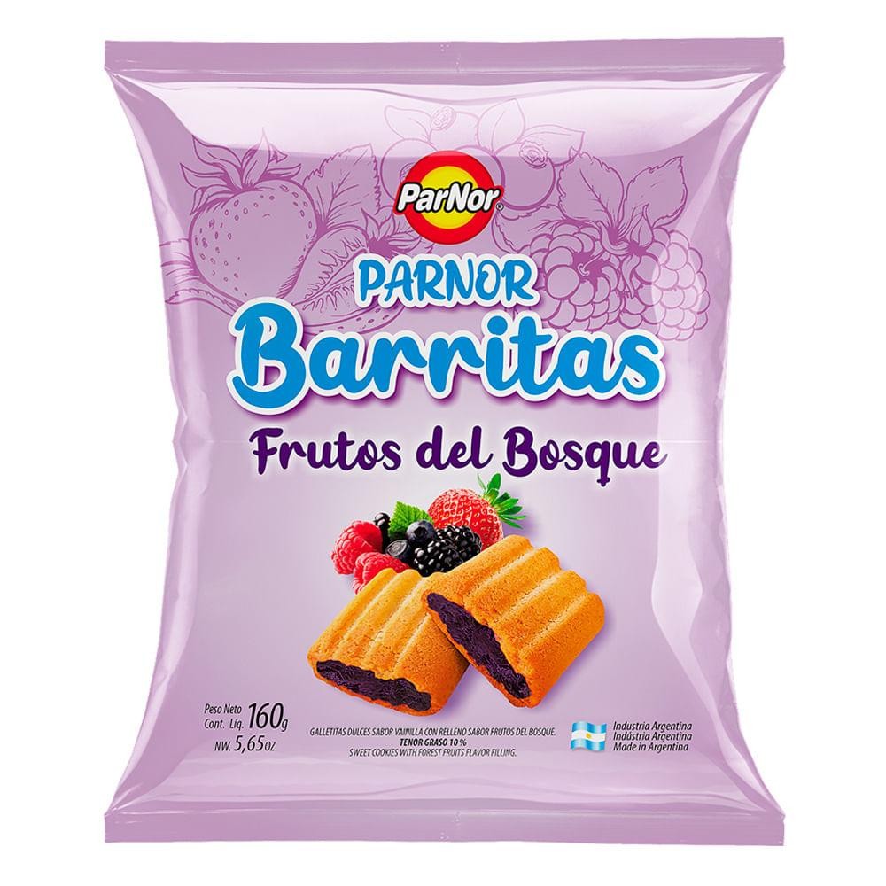 Galletitas Barritas F D Bosque Parnor amos 160gr x 30u