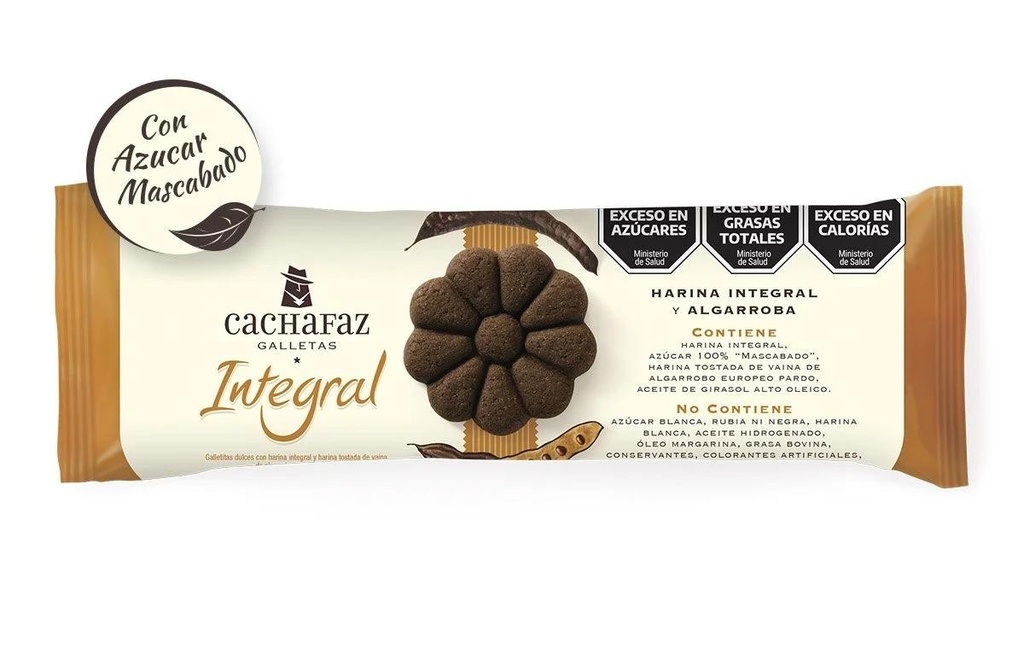 Galletitas Cachafaz Integral Algarroba  x 1u