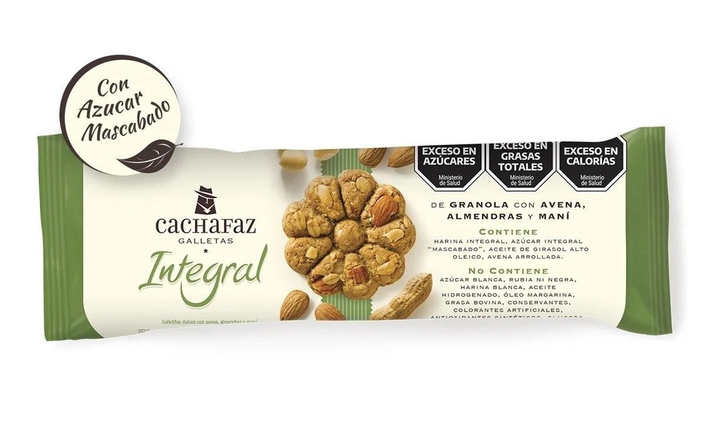 Galletitas Cachafaz Integral Granola x21u  x 1u