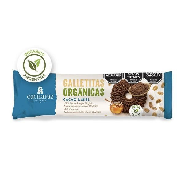 Galletitas Cachafaz Organicas Cacao Y Miel  x 1u