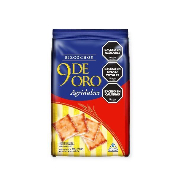 9 De Oro Agridulces 200gr x 20u