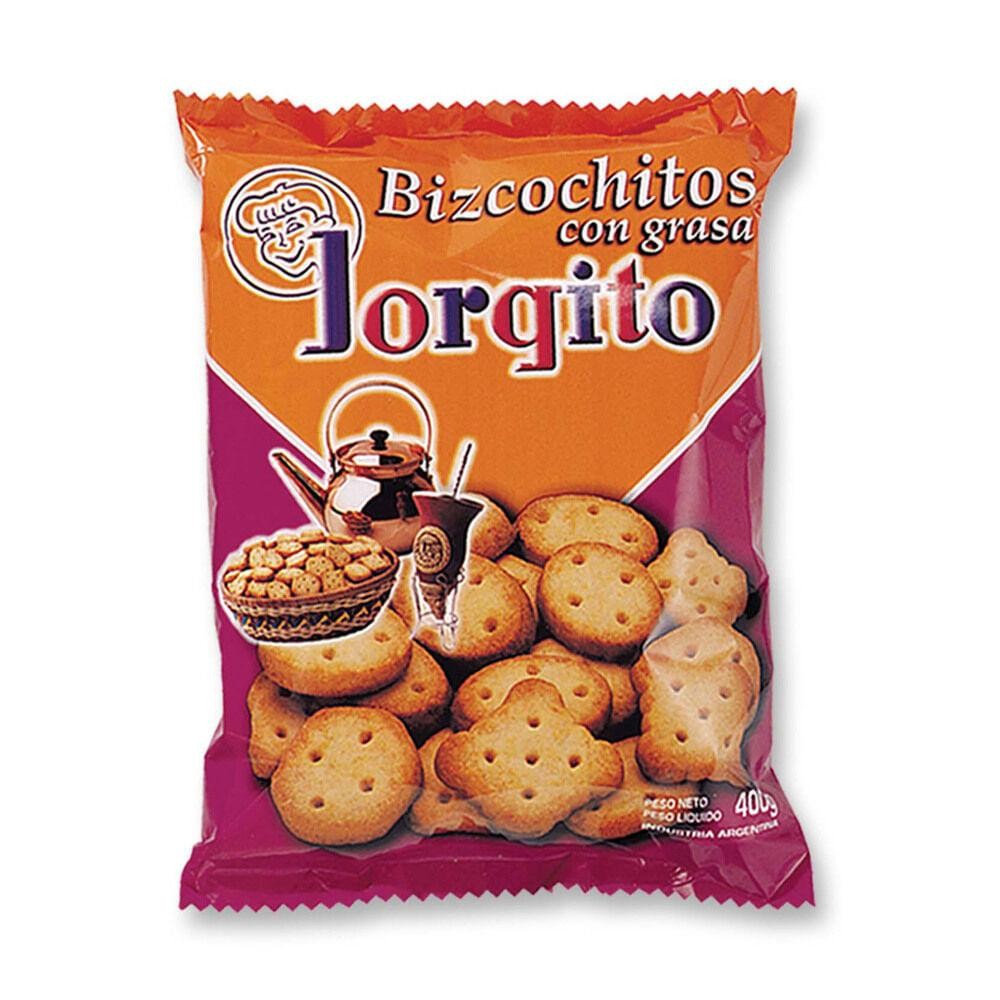 Bizcochitos Con Grasa Jorgito 400gr x 12u