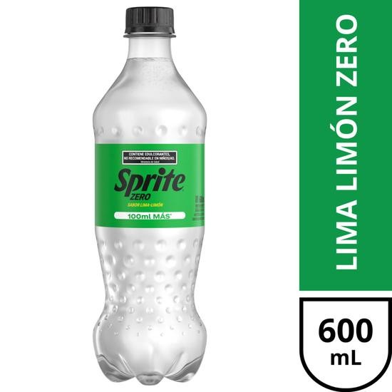 Gaseosa Sprite Zero Pet Botella 600ml x 6u