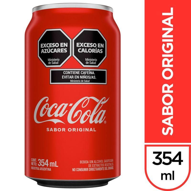 Gaseosa Coca Cola Comun Lata 354ml x 6u