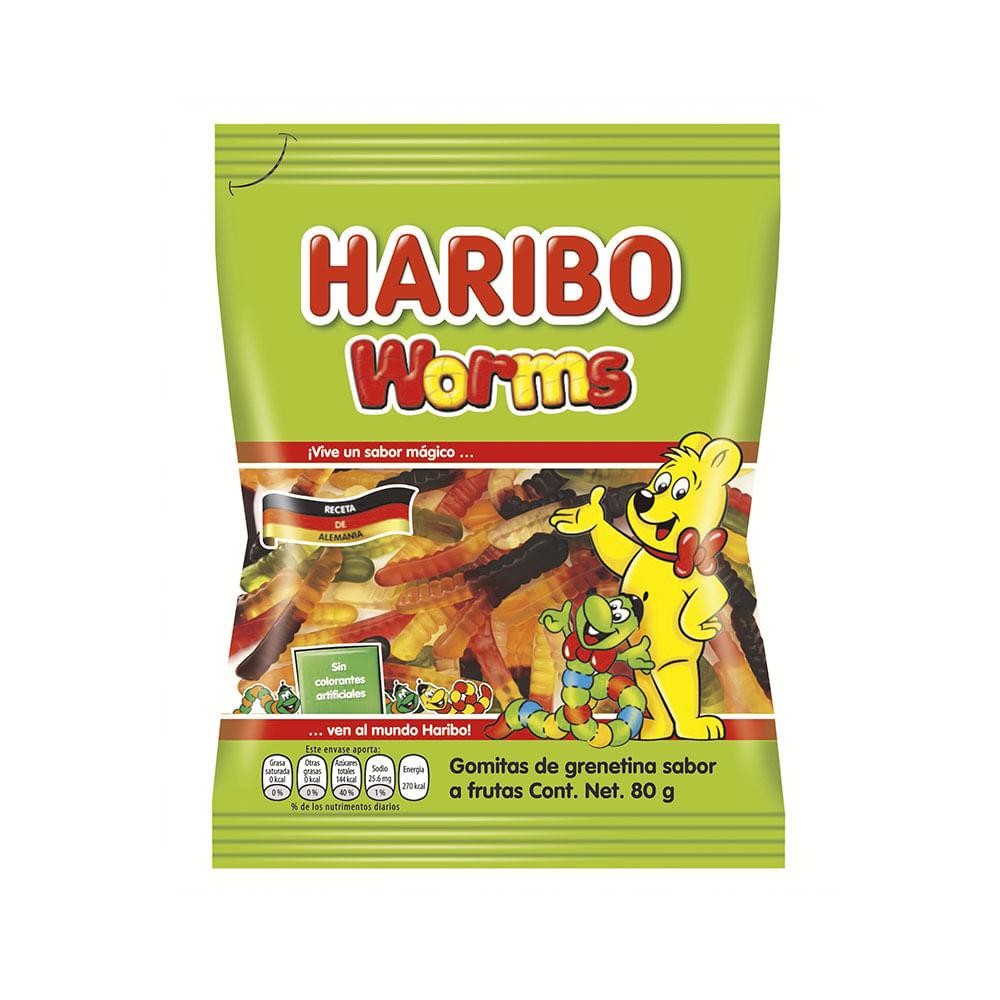 Haribo Worms 80gr x 10u