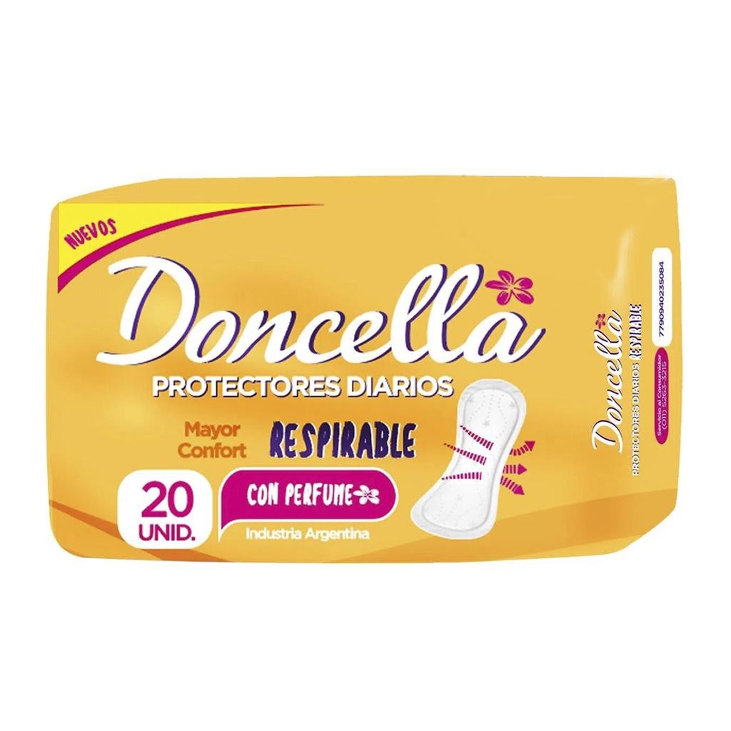 Protector Diario Respirable Con Perfume Doncella x 30u