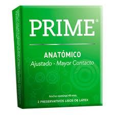 Preservativos Prime Anatomicos Display x 3 Preservativos  x 1u