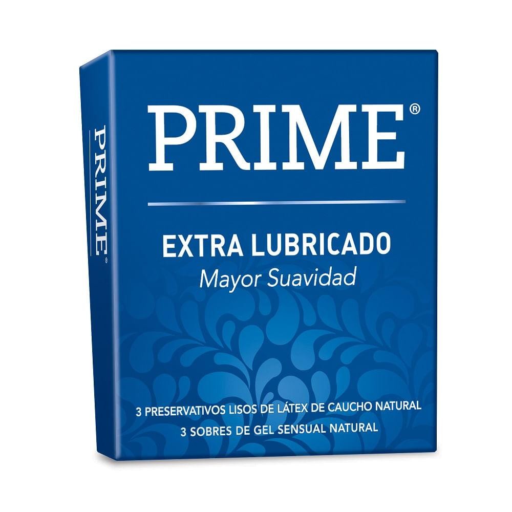 Preservativos Prime Extralubricante Display x 3 Preservativos  x 1u