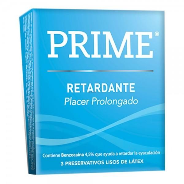 Preservativos Prime Retardante Display x 3 Preservativos  x 1u