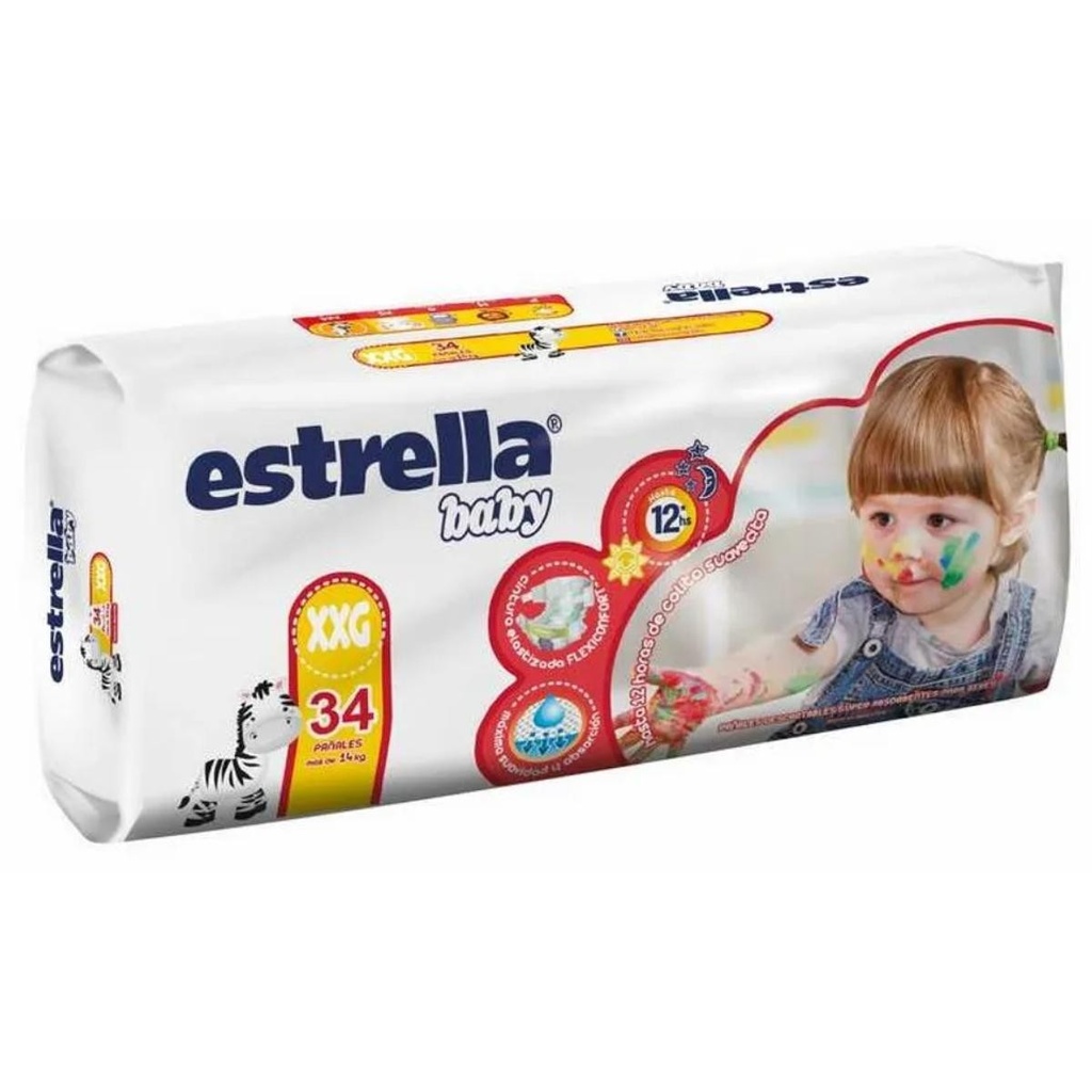 Pañal Estrella Xxg Hiperpack  x 1u