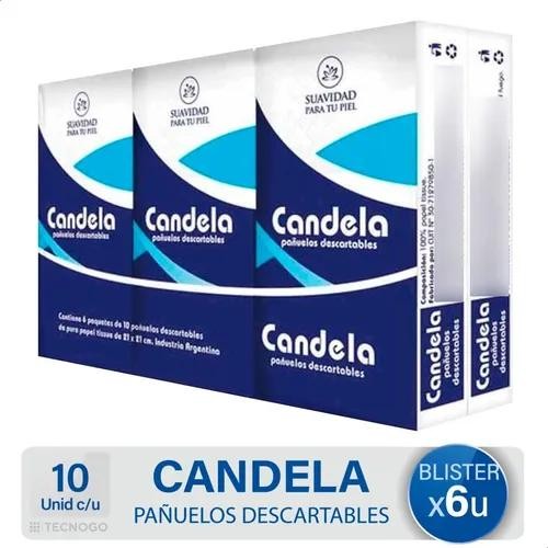 Pañuelos Descartables Candela Pack  x 6u