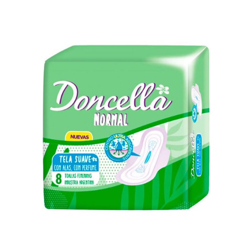 Toalla Femenina Normal Con Alas Con Perfume  x 50u