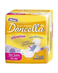 Toalla Femenina Ultrafina Tela Suave Con Alas Sin Perfume  x 50u