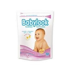 Toallitas Humedas P/Bebe Babylook Manzanilla Y Vit Display X 70U Caja De 24 Dsplay  x 24u