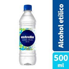 Alcohol Etilico 96° Estrella Display 500ml x 10u