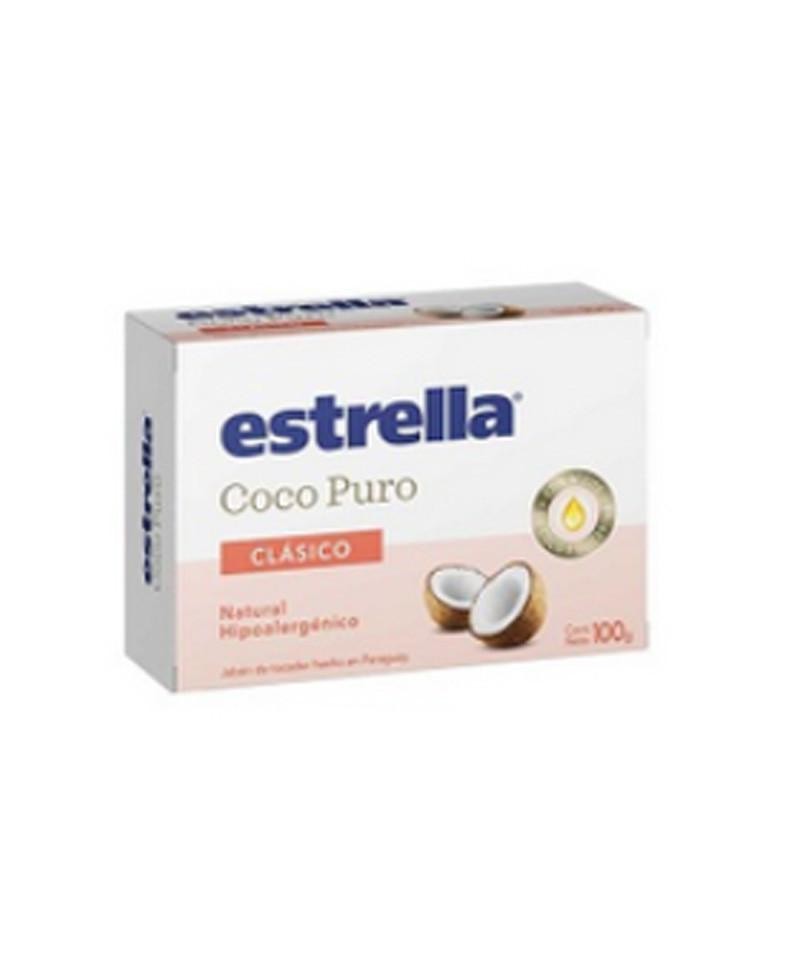 Jabon Estrella Coco Puro Clasico Display 100gr x 36u
