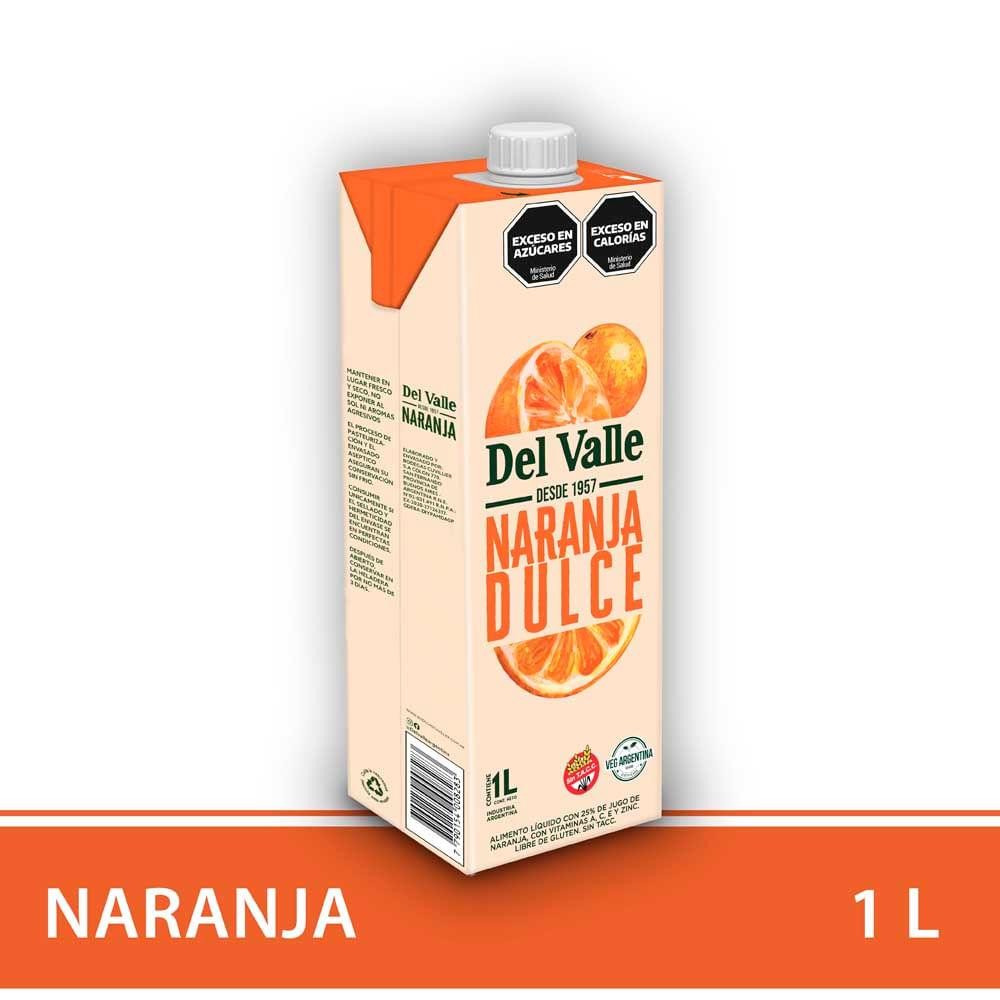 Jugo Del Valle Naranja 1l x 8u