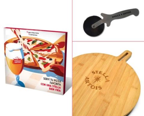 Merchandising Tabla Rueda Para Pizza Stella  x 1u