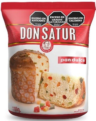 Pan Dulce Don Satur C/Frutas 400gr x 6u