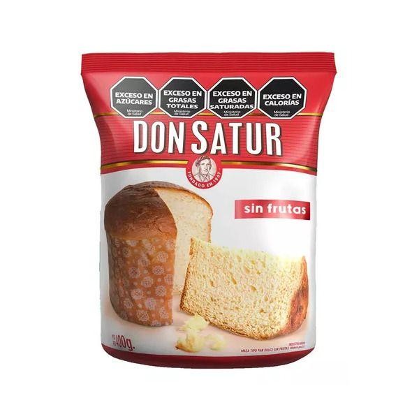 Pan Dulce Don Satur S/Frutas 400gr x 6u