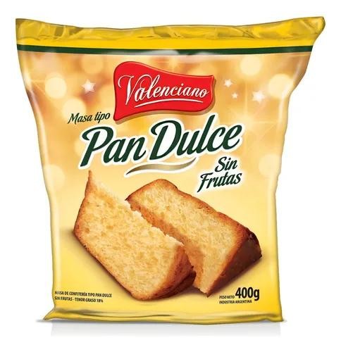 Pan Dulce Valenciano S/Frutas Gaona 400gr x 12u