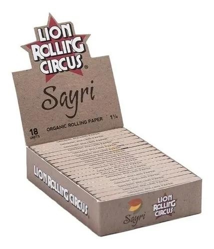 Papel Sedas Lion Sayri Organic Display Libros 30gr x 18u