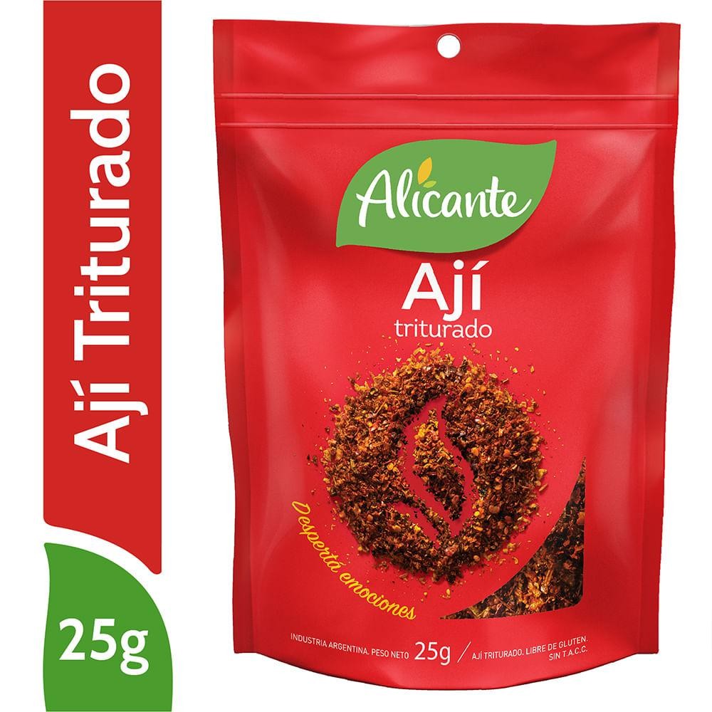 Aji Triturado Alicante Display 25gr x 12u
