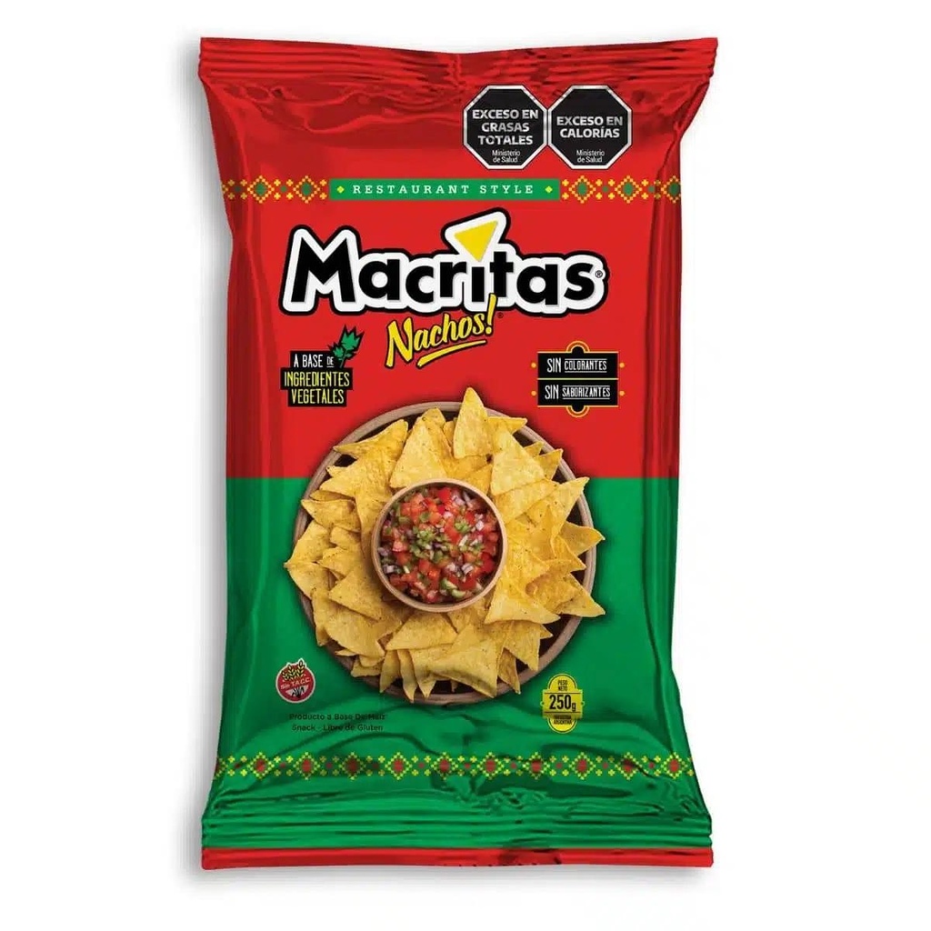 Nachos Restaurant Style Extra Grande 250gr x 15u