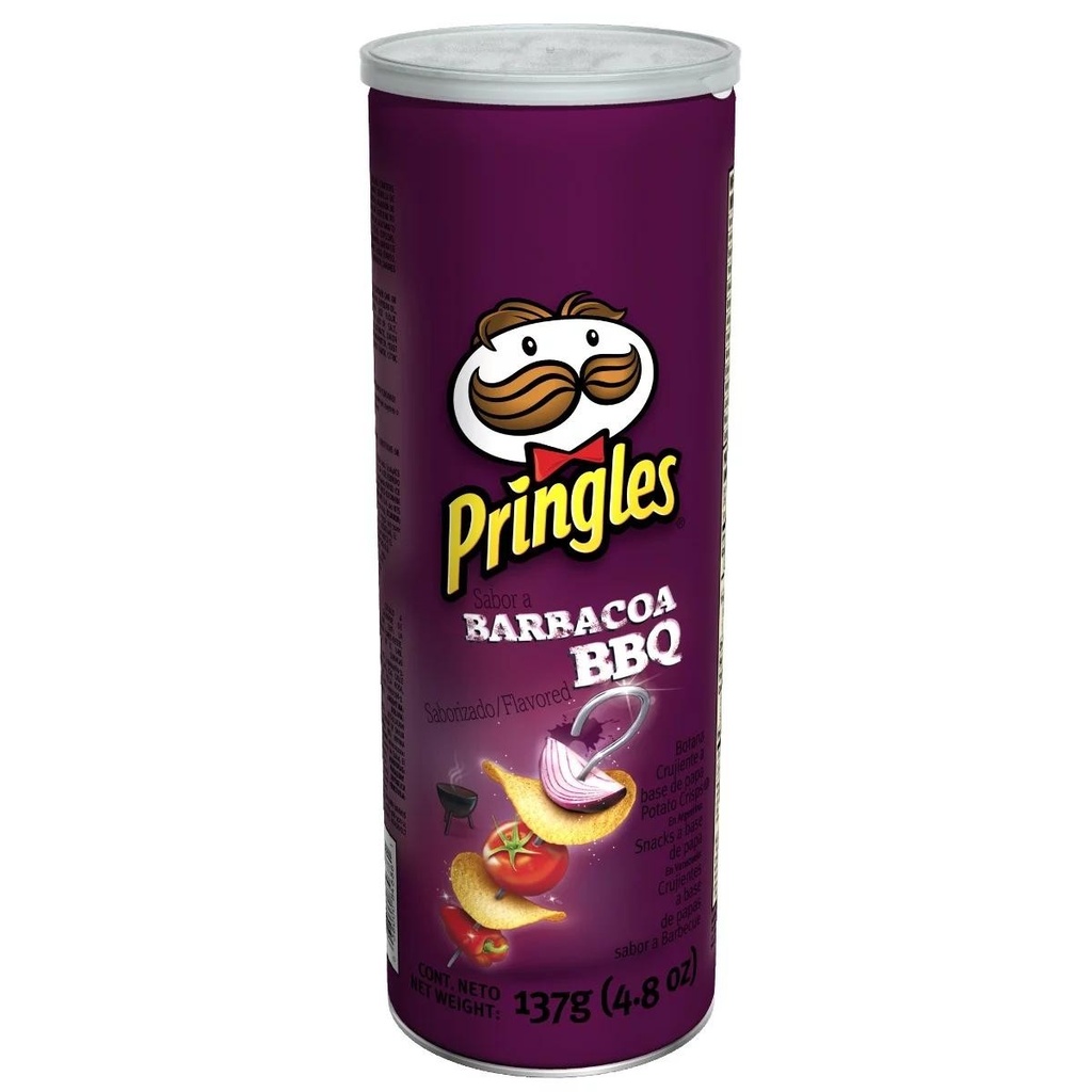 Pringles Bbq 124gr x 12u