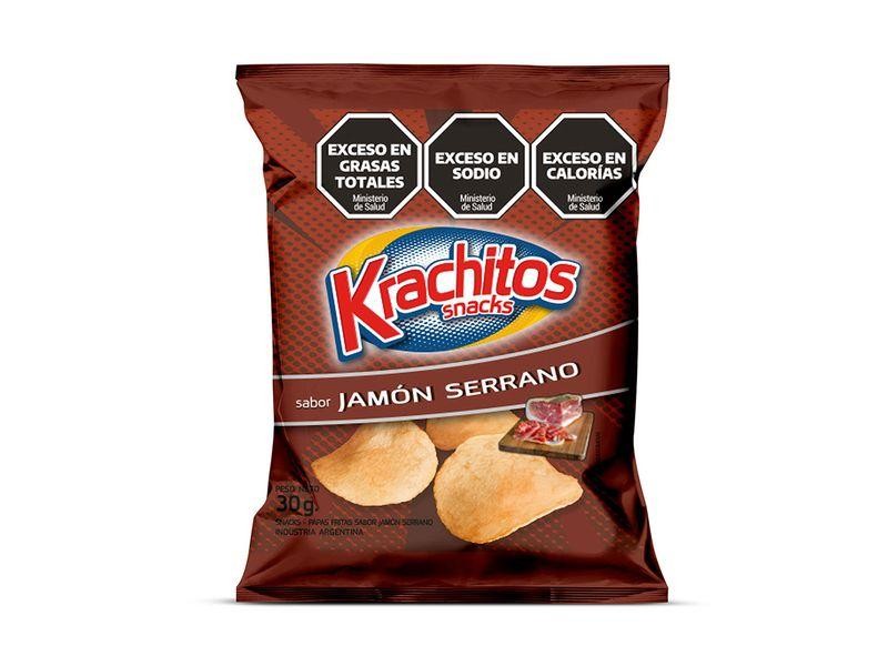 Papas Fritas Sabor Jamon Krachitos 30gr x 48u