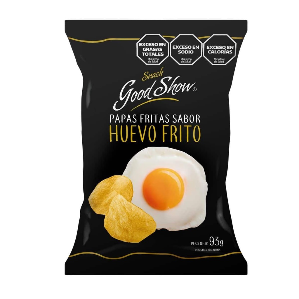 Goodshow Papas Sabor Huevo Frito 93gr x 12u