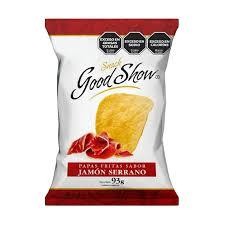 Goodshow Papas Sabor Jamon 93gr x 12u