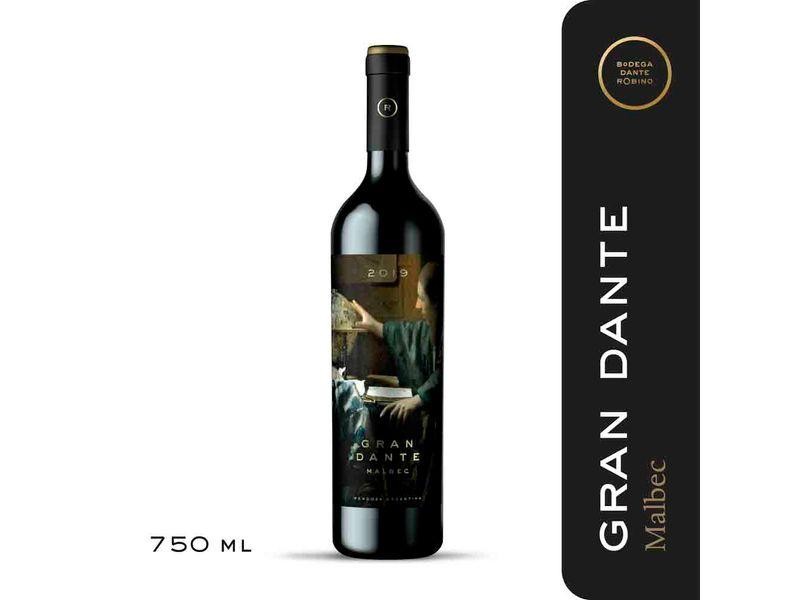 Vino Gran Dante Malbec 750ml x 6u