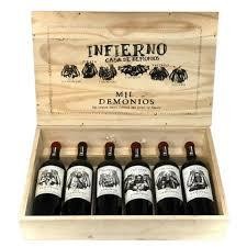Vino Infierno Caja De Madera 750ml x 6u
