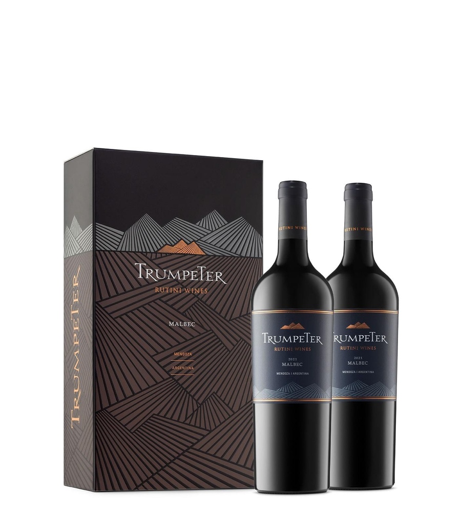 Vino Trumpeter Malbec Con Estuche 3X2 750ml x 6u
