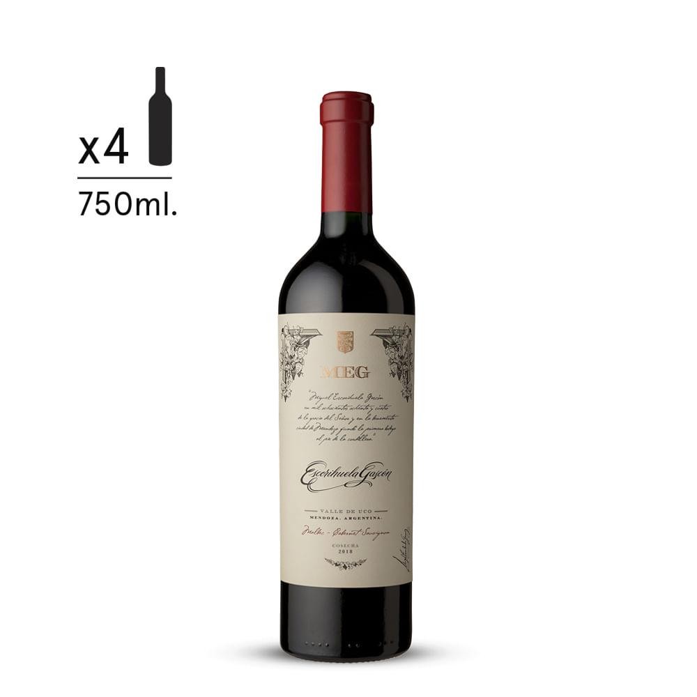 Vino Escorihuela Gascon Meg 750ml x 4u