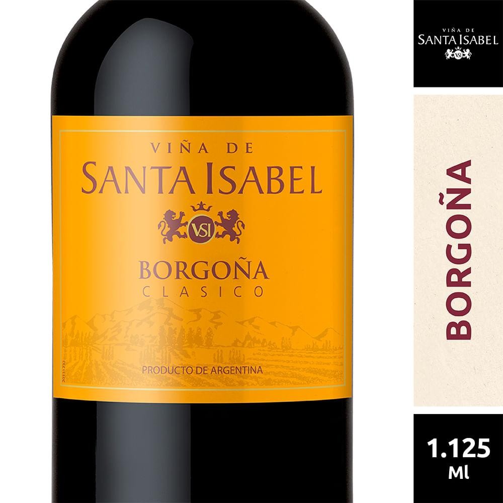 Vino Santa Isabel Borgoña 750ml x 6u