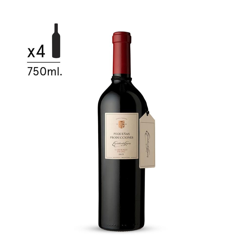 Vino Escorihuela Gascon Pequeñas Producciones Cab Franc 750ml x 4u