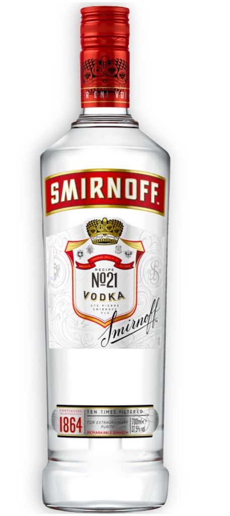 Vodka Smirnoff Regular 700ml x 12u