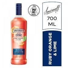 Vodka Smirnoff Ruby Orange 700ml x 6u
