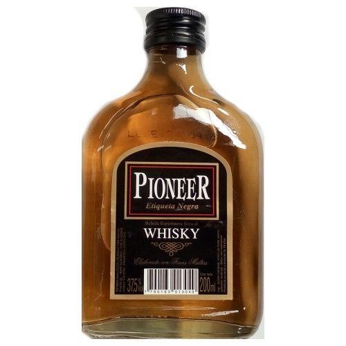 Whisky Pioneer Etiqueta Negra Petaca 350ml x 24u