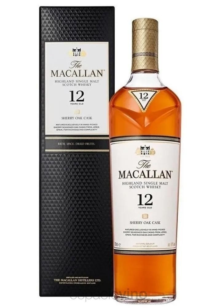 Whisky Macallan Sherry Oak 12 Años 750ml x 1u