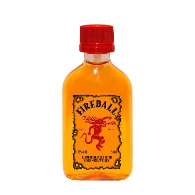 Whisky Fireball Mini Petaca 50ml x 10u