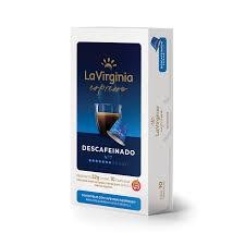 Capsulas La Virginia Expresso Descafeinado x10caps Display 52gr x 1u