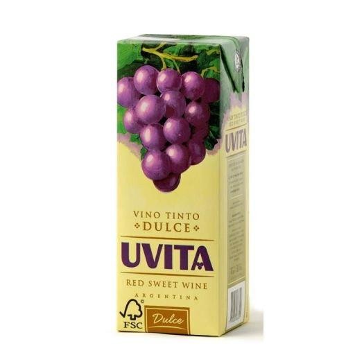 Vino Uvita Tinto Dulce 1l x 12u