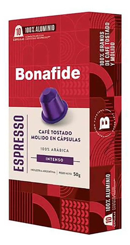 Capsulas Bonafide Expresso Display x 1u