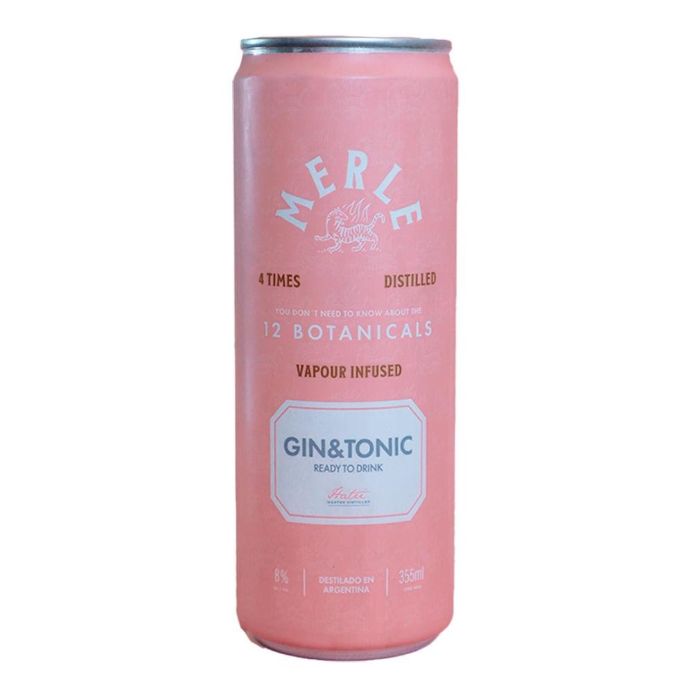 Lata Merle RDT Gin Tonic 12 Botanicos 355ml x 1u