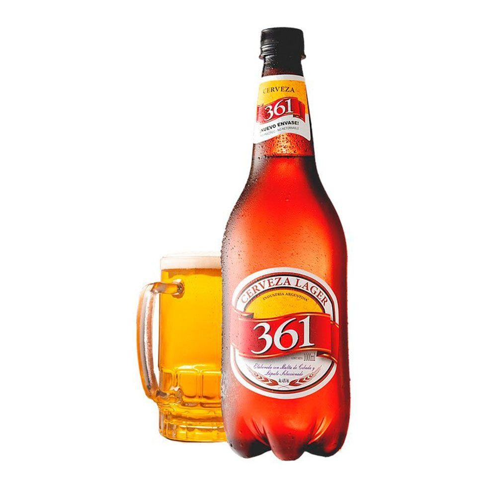 Cerveza 361 Rubia Botella PET 1l x 6u