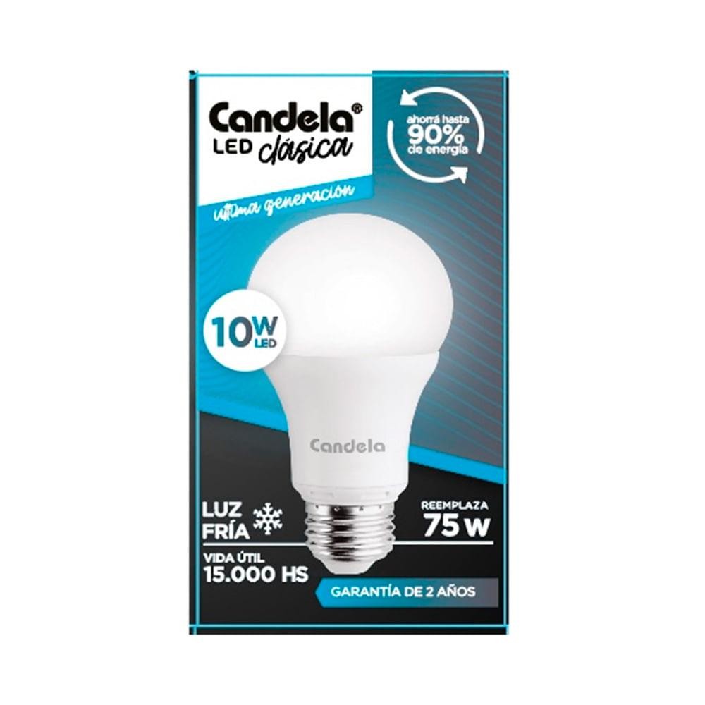 Lampara Led Candela 10W Fria   x 5u